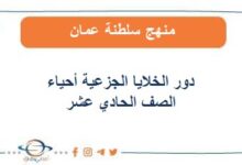 دورالخلايا الجذعية في أحياء الصف الحادي عشرالفصل الأول عمان