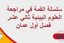 تنوية المنهاج العماني - المناهج الدراسية في سلطنة عمان سلسلة القمة في مراجعة العلوم البيئية ثاني عشر فصل أول عمان